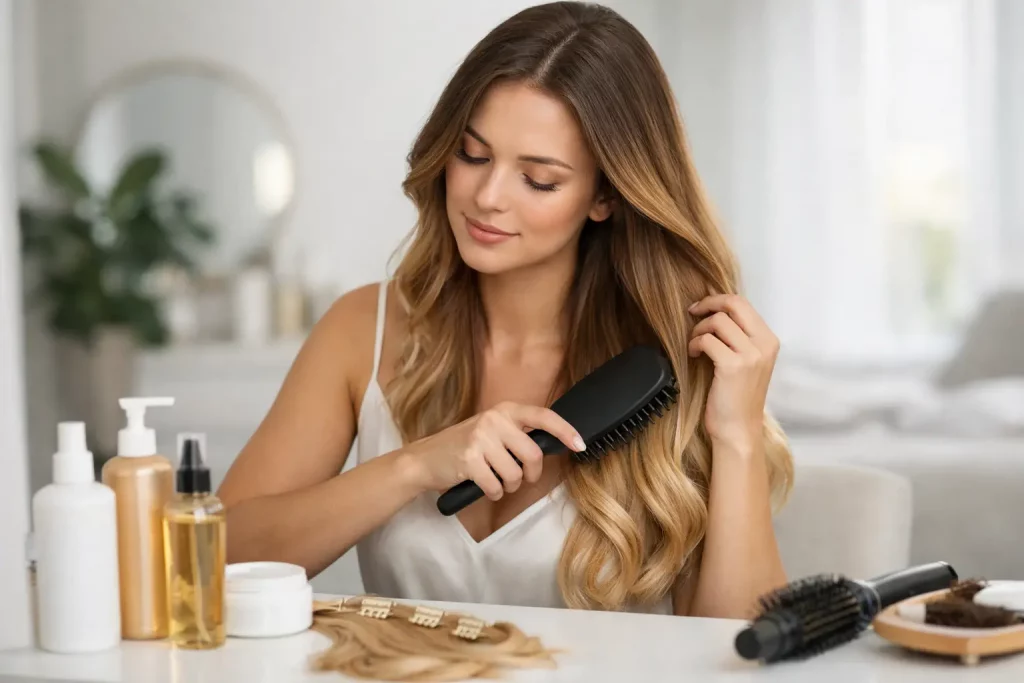 Hair Extensions Maintenance Routine That Works
